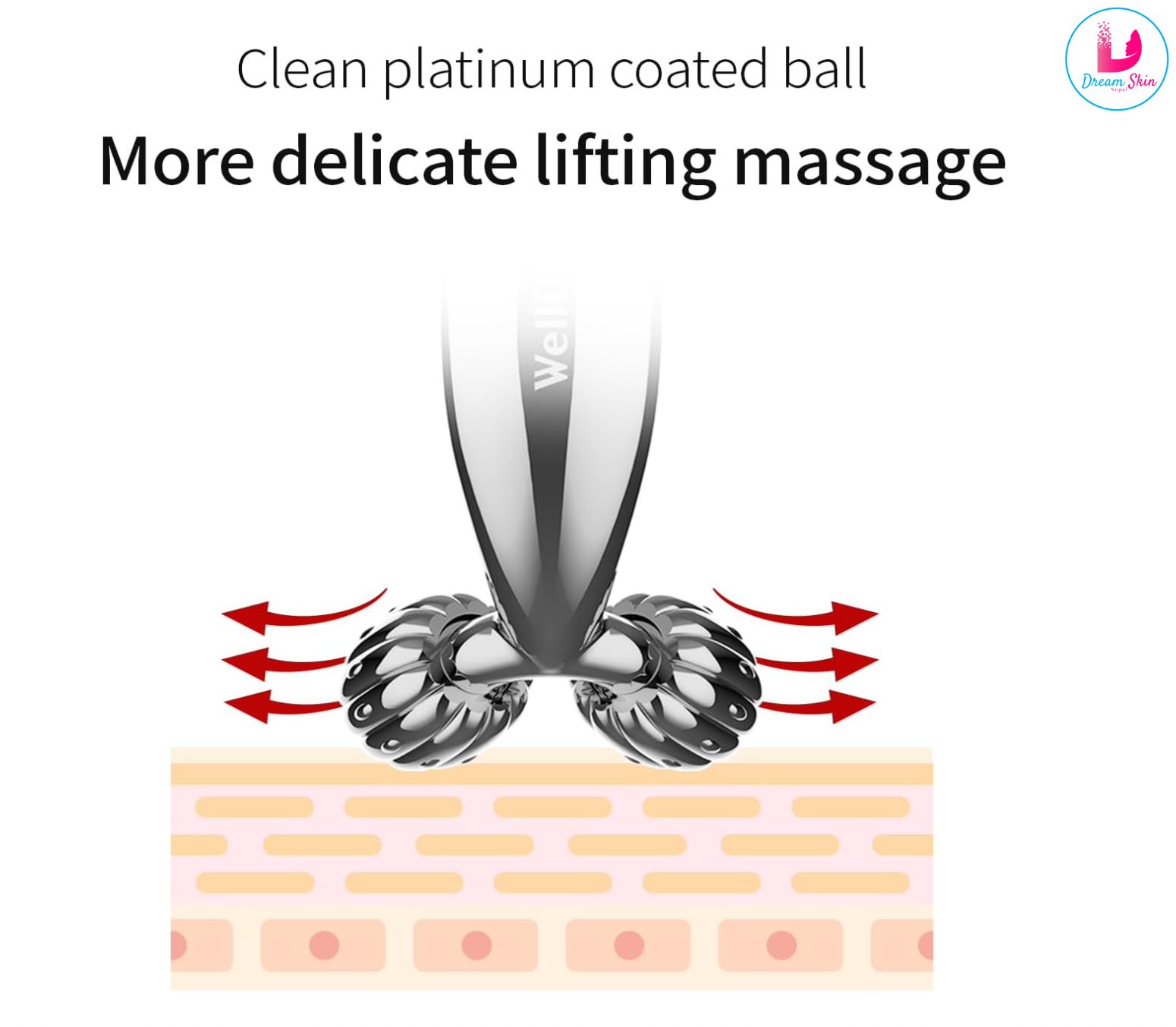 WellDerma  Face Lifting Compact Roller [Silver]